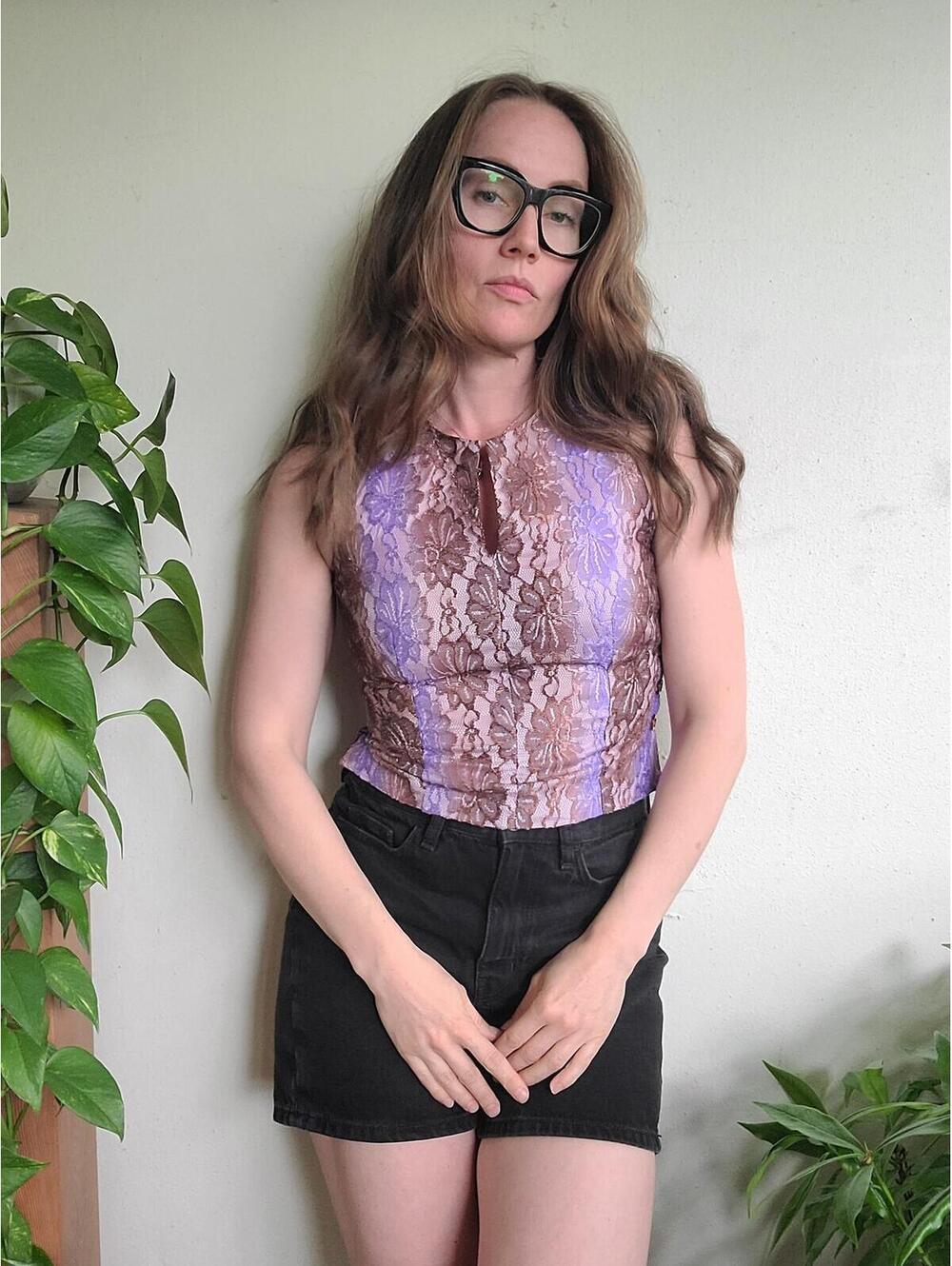 The My Maille Vintage 90s Y2K Cropped Sleeveless Blouse XS/S